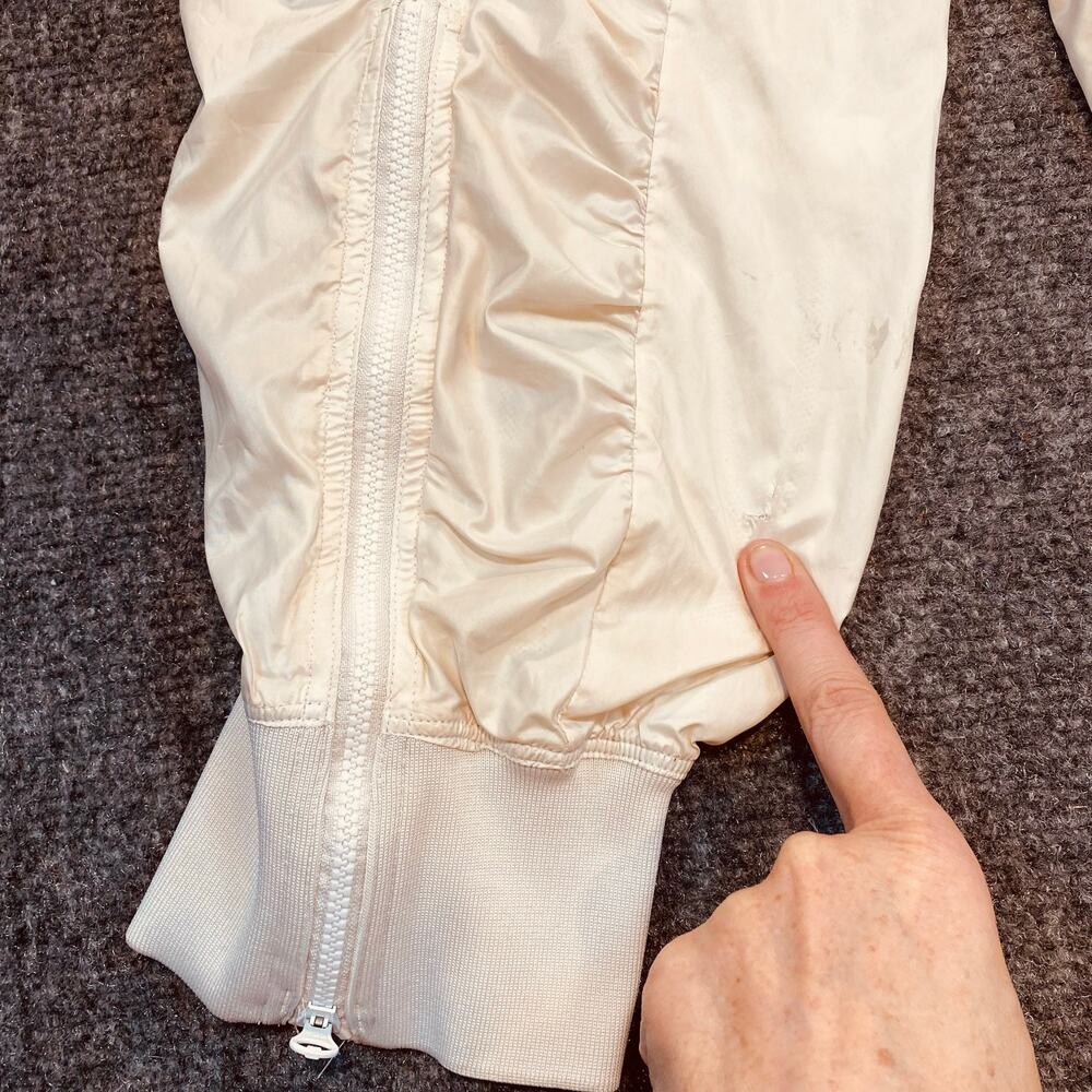 Adidas Stella McCartney Barricade Ivory Ruched Parachute Track Pants Joggers Med - Picture 7 of 9